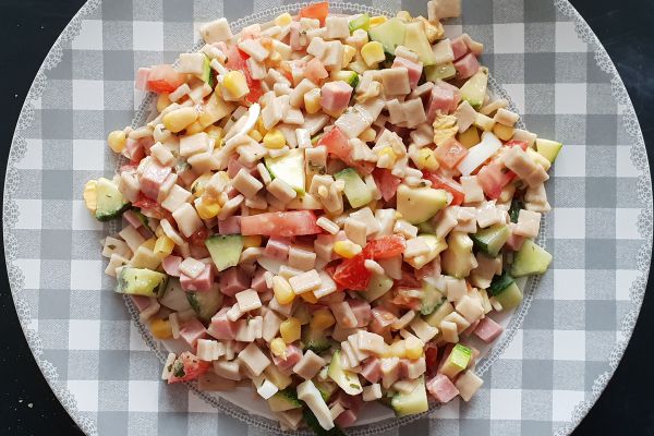 Salade composée de crozets (sarrasin)