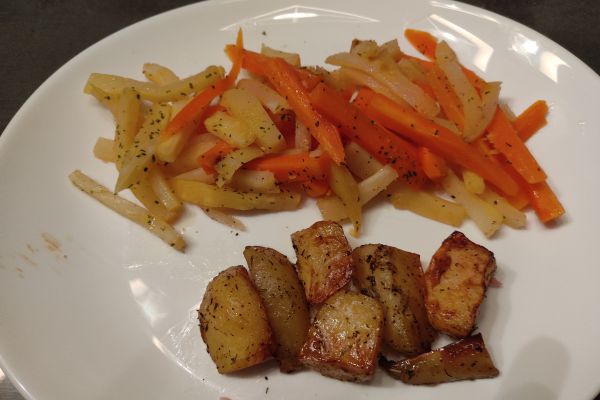 Recette Poêlée de carottes et panais au miel et soja