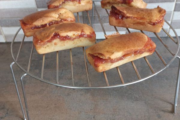 Mini cake fourré fraise au combi Ninja