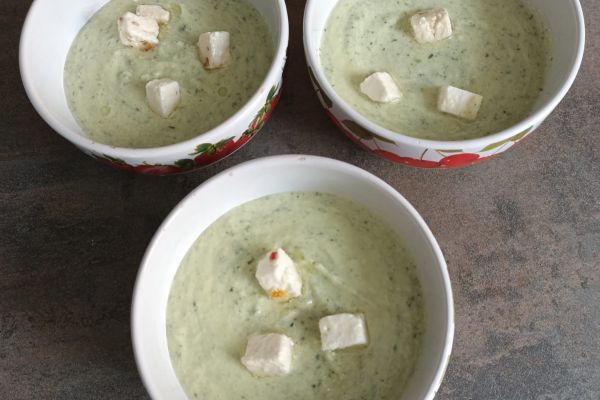 Velouté froid de courgettes au combi Ninja