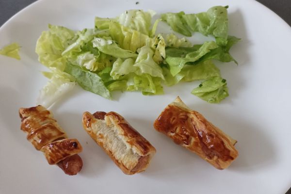 Recette Saucisses en feuilletée au combi ninja