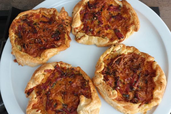 Recette Feuilletée lardons volailles cheddar au combi Ninja