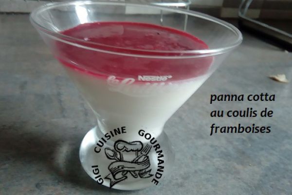 PANNA COTTA et son COULIS de FRAMBOISES (thermomix)