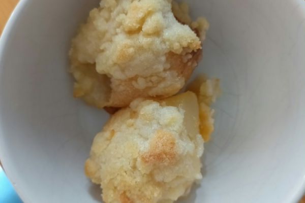 Poires en crumble avec le combi Ninja