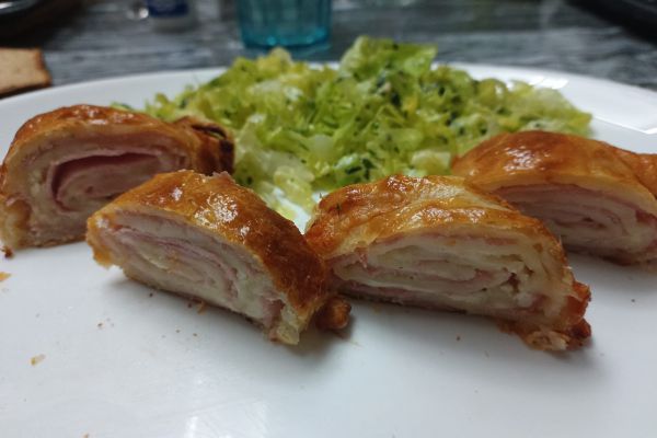 Friand au tartare et jambon Comté au combi Ninja