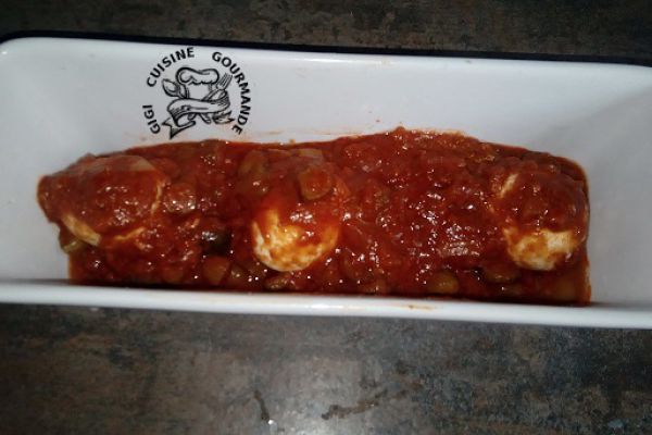 Recette Oeufs durs sauce tomate (cookéo)