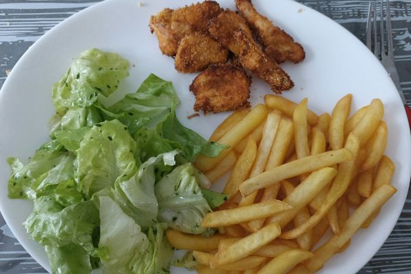 Aiguillettes de poulet panées au combi Ninja
