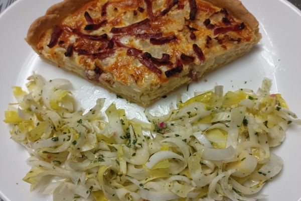 Quiche au chou fleur et bacon au combi ninja