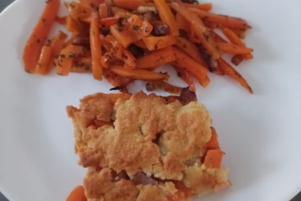 Crumble de patates douces au combi ninja