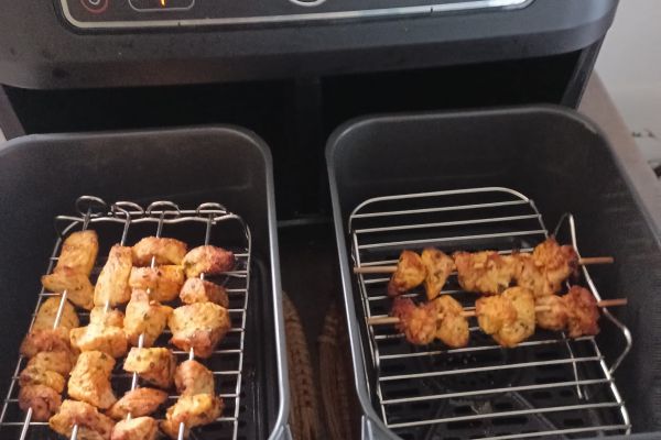 Brochettes de dinde à l'air fryer Ninja AF400eu