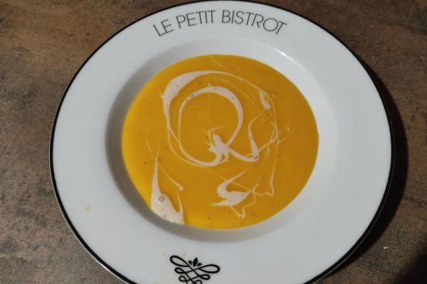 Recette Velouté de butternut et cancoillotte au compact cook pro