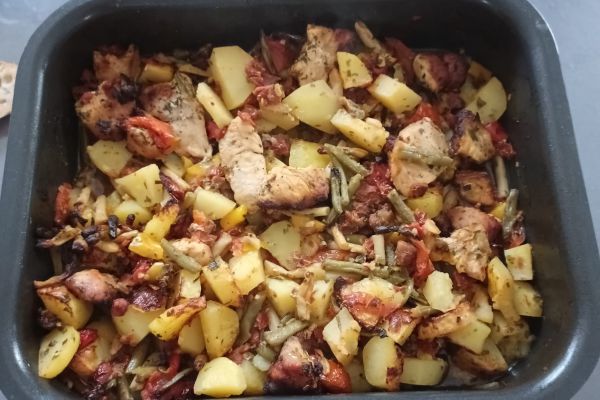 Recette Méli mélo de légumes à la dinde au combi ninja