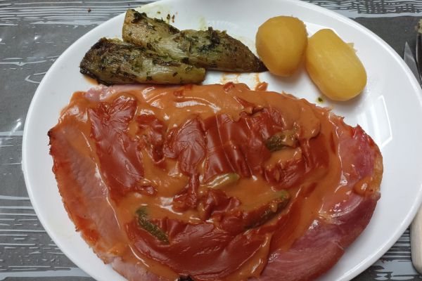 Jambon sauce Madère au combi Ninja