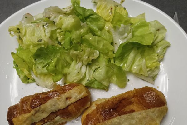 Croissants farcis dinde et Gouda à l'air fryer Ninja FOODI AF 4