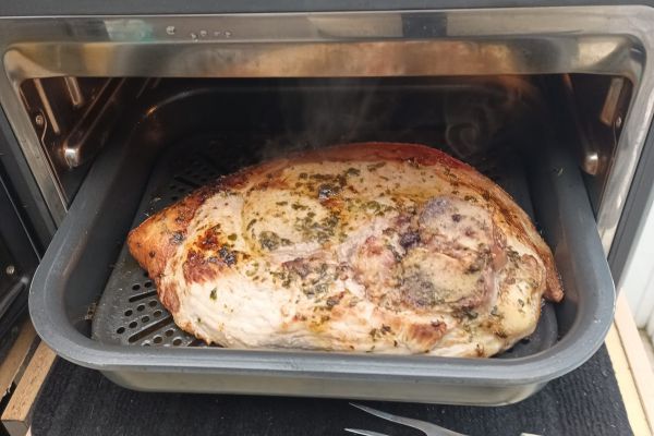 Rouelle de porc au combi ninja