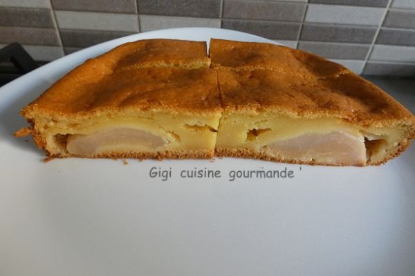 Recette gâteau aux poires et yaourt grec au cake factory