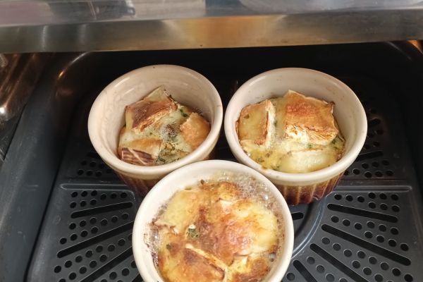 Flan de courgettes au coeur de crème avec combi Ninja