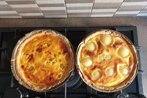 Recette 2 Tartes (abricots et poires) au combi Ninja