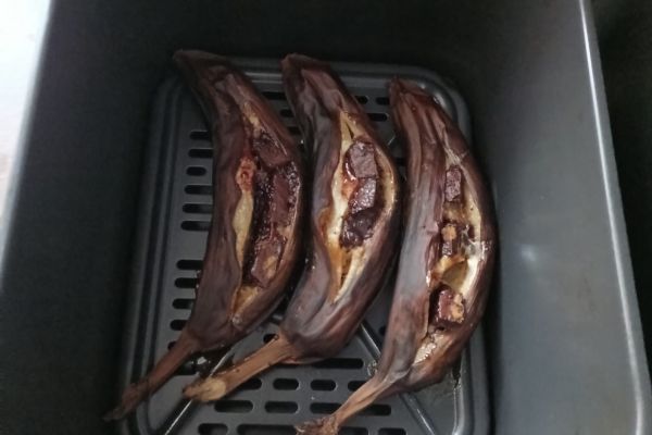 Bananes farcies au chocolat air fryer Ninja AF400eu