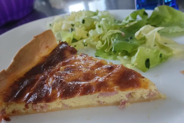 Tarte aux 2 fromages et jambon 