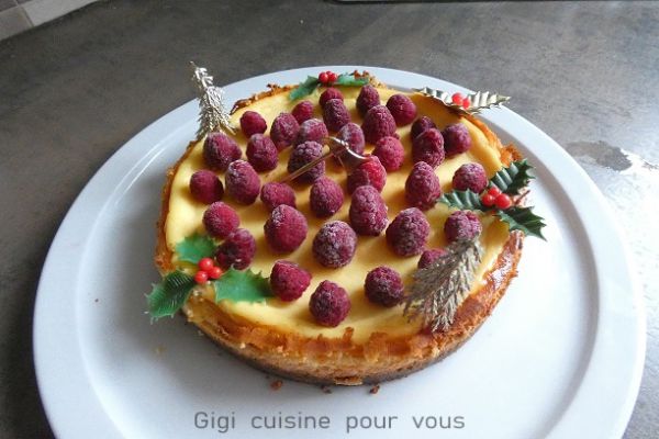 Cheesecake spéculoos, citron, framboises au compact cook pro