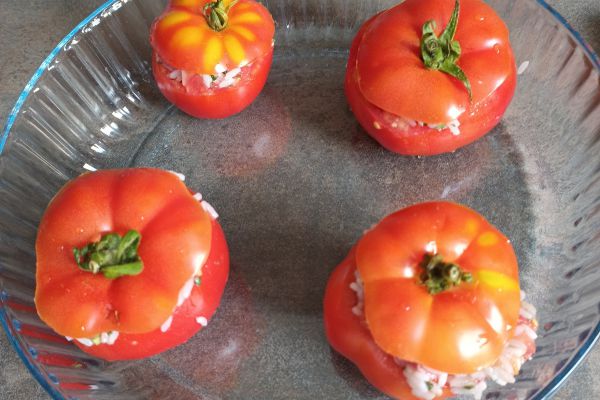 Recette Tomates farcies du jardin 