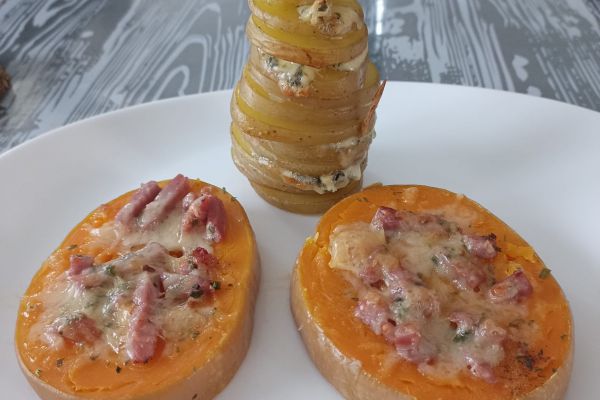 Tranche de butternut farcies au combi ninja