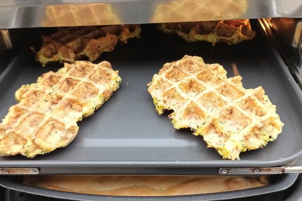 Recette Gaufres de courgettes