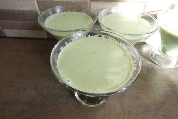 Gelée de lait à la pistache au compact cook pro