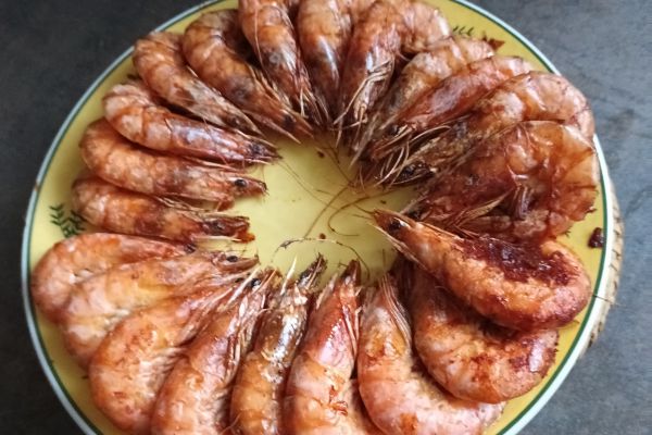 Recette Crevettes roses au COMBI NINJA