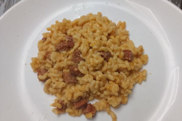 Risotto de coquillettes au chorizo au combi Ninja