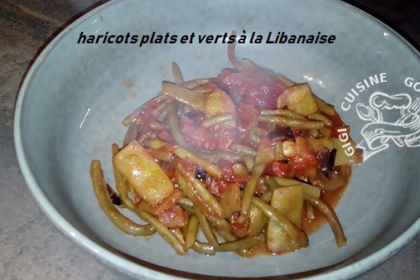 Haricots plats et verts à la Libanaise (cookéo)