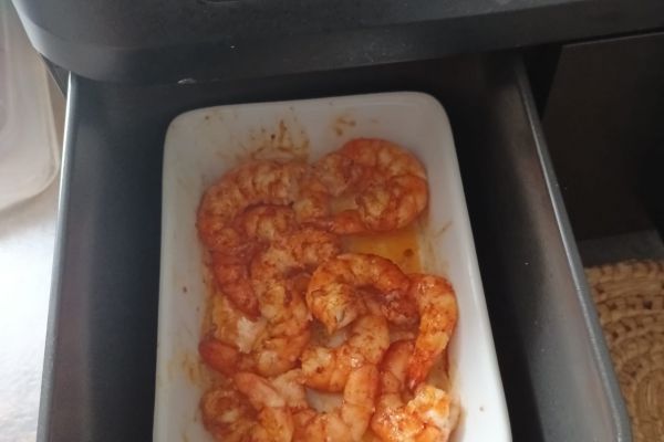 Gambas rôties à l'air fryer AF400eu