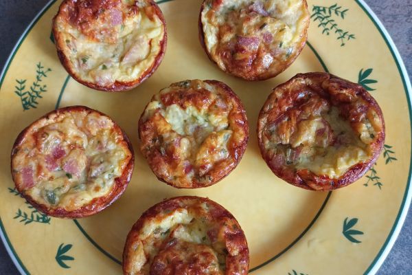 Mini quiche au jambon au combi ninja