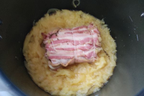 Recette Rôti de porc au rhum et sa compotée au cookéo