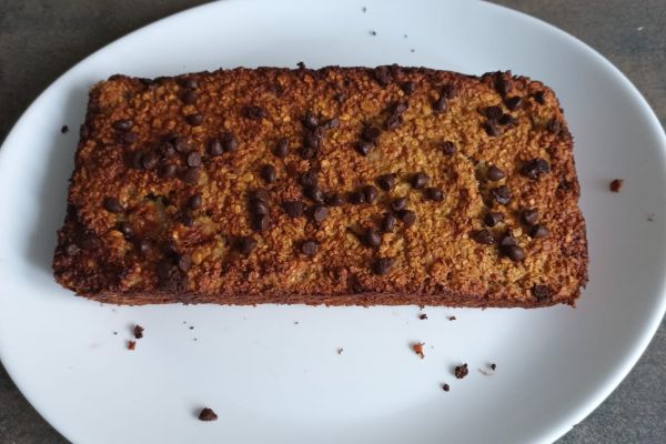 Recette Banana bread sans farine, ni sucre au combi ninja