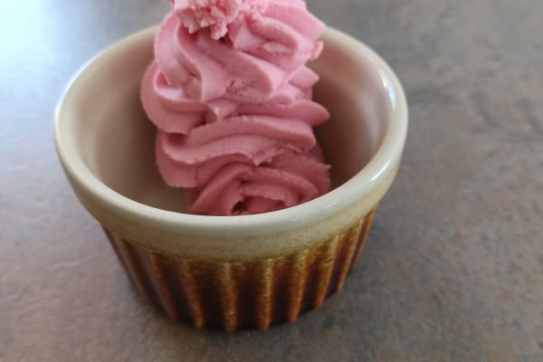 Recette Crème glacée fraises avec la Ninja Swirl
