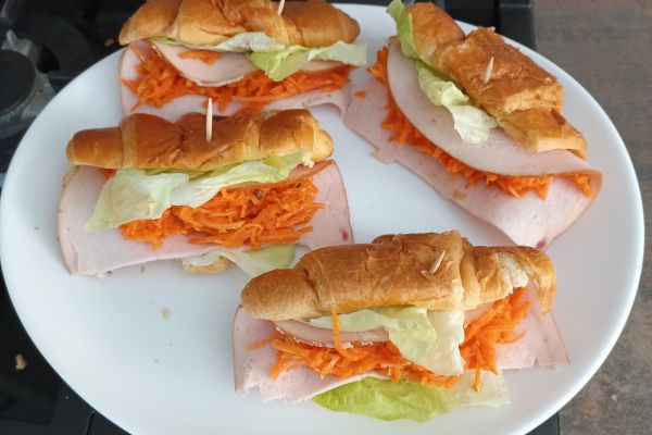 Recette Croissant farci aux carottes 