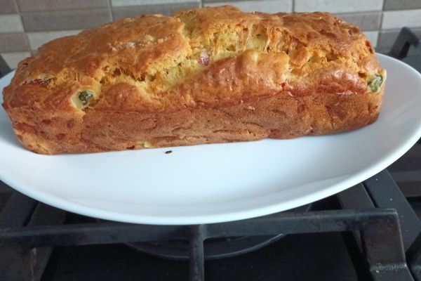 Cake Jambon moutarde et cornichons
