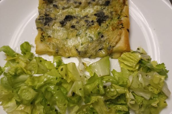 Tartelette de courgette à la fourme d'Ambert