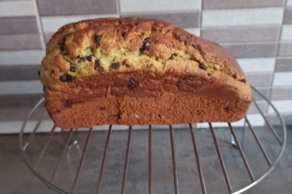 Recette Cake pistache et pepites chocolat au combi ninja