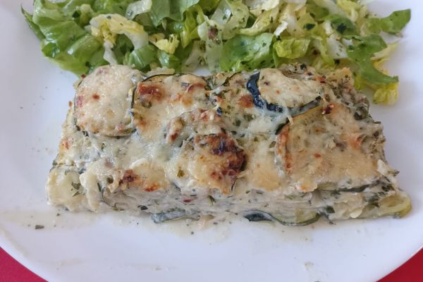 Ravioles au Saint Marcellin et courgettes avec le combi Ninja
