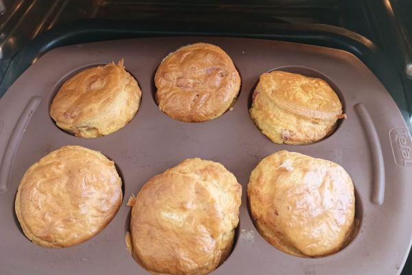 Recette Muffins aux lardons fumés de volaille et Comté au combi Ninja