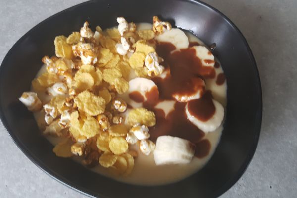 Milkshake energy diet vanille pop corn carambar dietetique