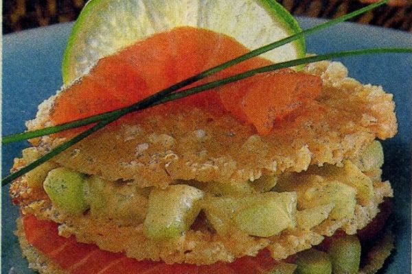 Recette Mille-feuilles de saumon mariné au parmesan