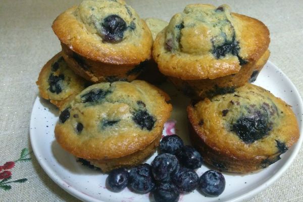 Muffins aux bleuets 