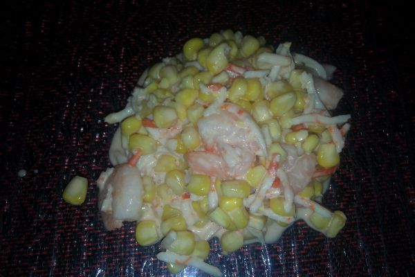 Salade de maïs aux poissons 