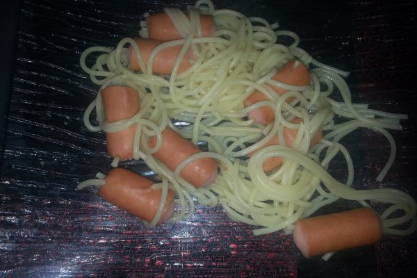 spaghetti aux knacki