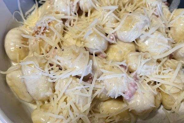 Gnocchis façon carbonara