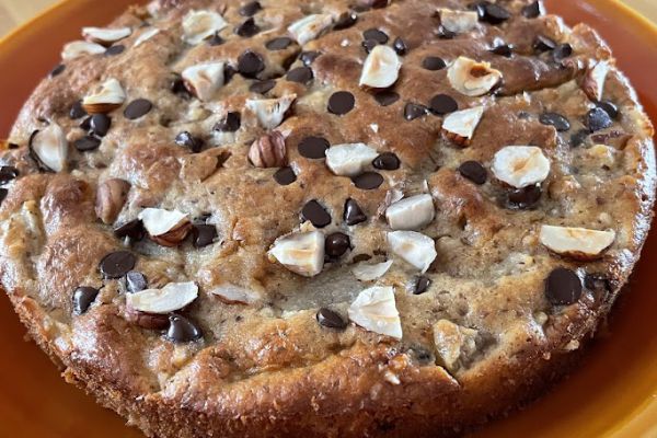 Recette Moelleux poires, noisettes et chocolat